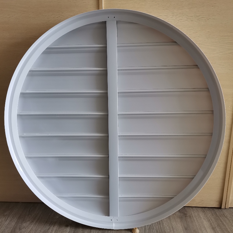 PVC Fan blinds บานประตูหน้าต่างสำหรับพัดลมดูดอากาศแรงดันลบสำหรับฟาร์มสุกรในโรงเรือนหรือโรงงานเพื่อรับอากาศบริสุทธิ์