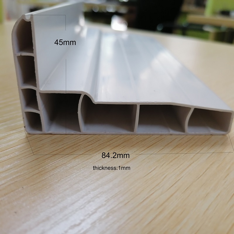 โปรไฟล์ช่องระบายอากาศ PVC ส่วนกลวงพลาสติกโปรไฟล์พีวีซีที่กำหนดเองสำหรับระบบระบายอากาศ